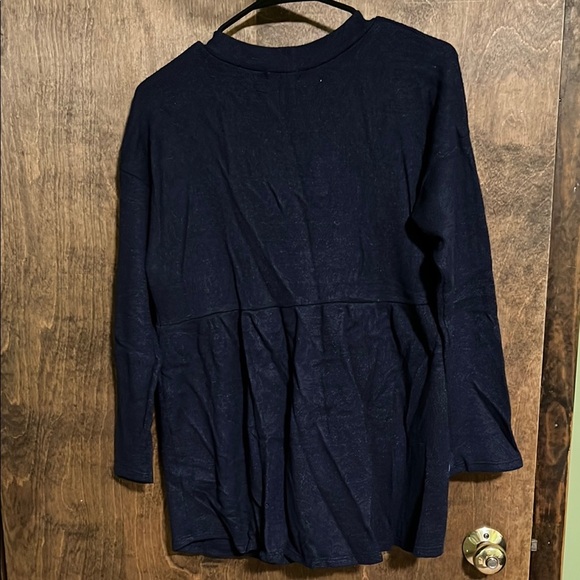 Chic Soul - Navy V-Neck Women's sweater - Picture 4 of 4